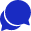 blue chat bubbles icon